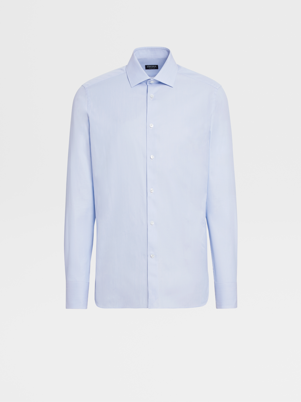 Light Blue Trofeo™ 600 Cotton and Silk Long-sleeve Tailoring Shirt